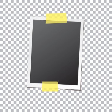 Yapışkan bant sabit soyut fotoğraf çerçevesi