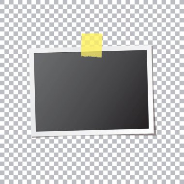 Yapışkan bant sabit soyut fotoğraf çerçevesi