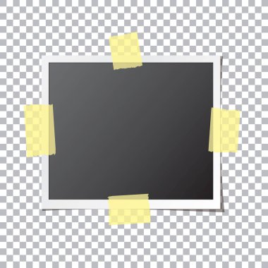 Yapışkan bant sabit soyut fotoğraf çerçevesi