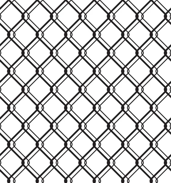金属フェンスのシームレスなパターンを有線 — ストックベクタ
