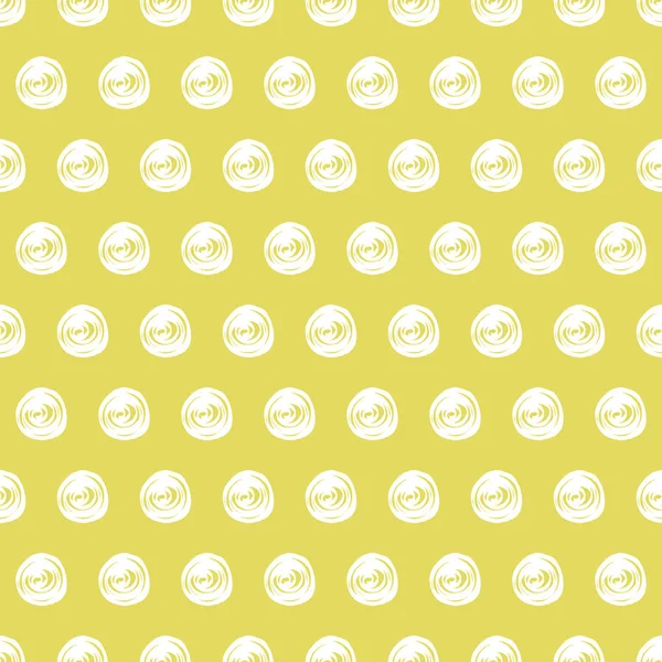 Marker Dots on Golden Background Seamless Pattern — Stock Vector