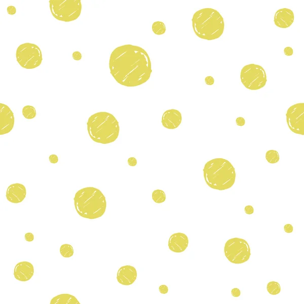 Золотий пофарбований маркер Крапки Безшовний візерунок — стоковий вектор