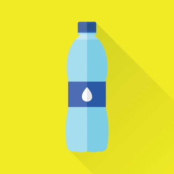 Butelka ikona płaskiej wody słodkiej — Wektor stockowy