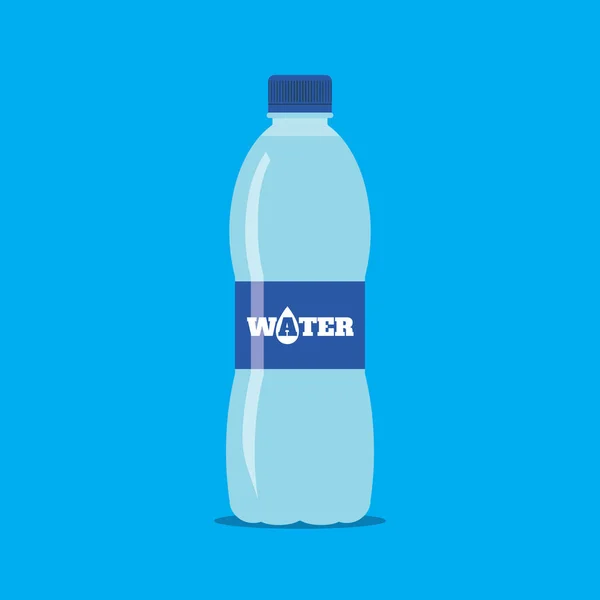 Butelka ikona płaskiej wody słodkiej — Wektor stockowy