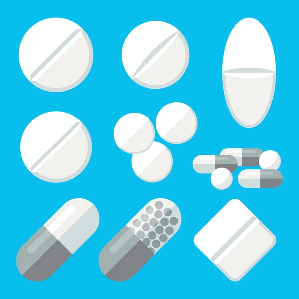 의료 약 아이콘 세트 — 스톡 벡터
