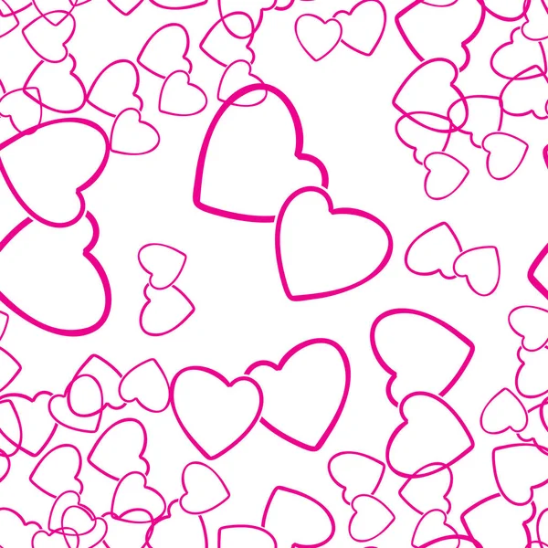 Δύο καρδιές απρόσκοπτη μοτίβο αγάπη περιτυλίγματος υφή — Διανυσματικό Αρχείο