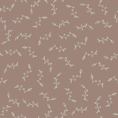 Çiçek Seamless Modeli elle çizilmiş sanat