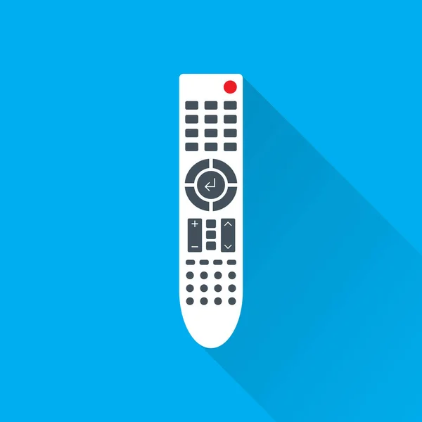 TV Remote Control Flat Icon — Stock Vector