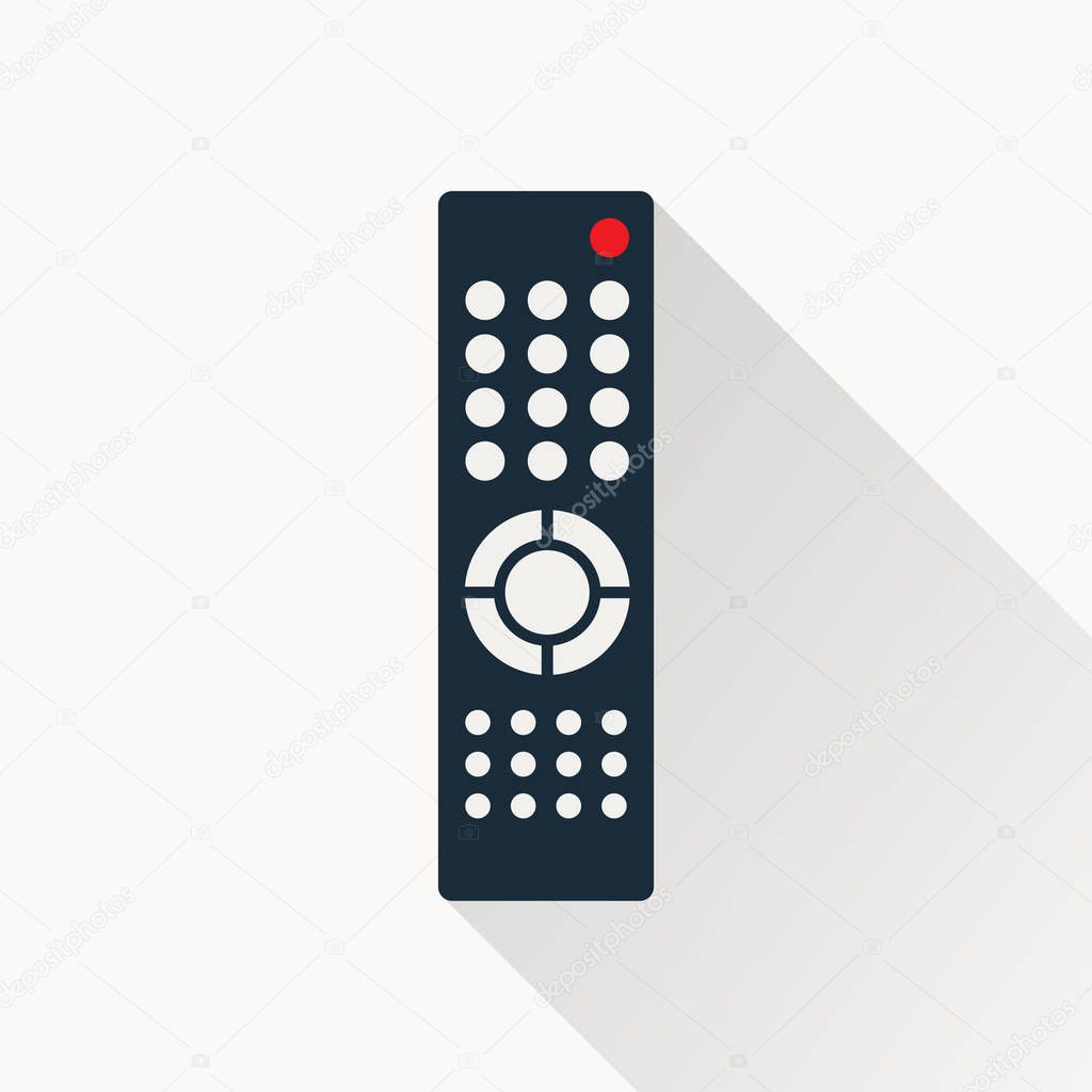 TV Remote Control Flat Icon