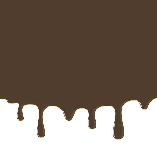 Dripping Donut Ice Cream Glaze Background Chocolate Liquid Sweet Flow — 스톡 벡터