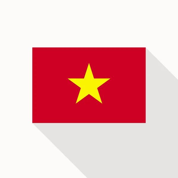 Flagge Der Demokratischen Republik Vietnam Vektor Flaches Symbol Eps8 Abbildung — Stockvektor