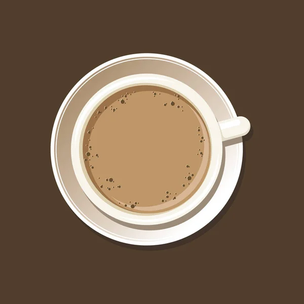 Cup of Espresso Top View — 스톡 벡터