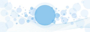 Çemberler ve Dalgalı Paralel Çizgiler Arkaplanı