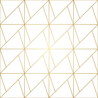Altın Çizgiler Geometrik Kusursuz Desen