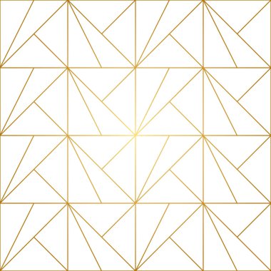 Altın Çizgiler Geometrik Kusursuz Desen