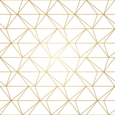 Altın Çizgiler Geometrik Kusursuz Desen
