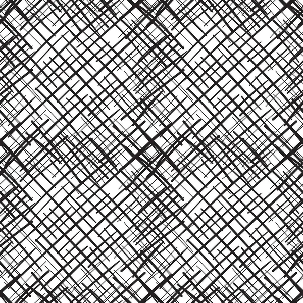 抽象的な傷シームレスパターン 細い交差ハッチングライン 混沌とした食感 包み紙の背景 ベクトルEps8のイラスト — ストックベクタ