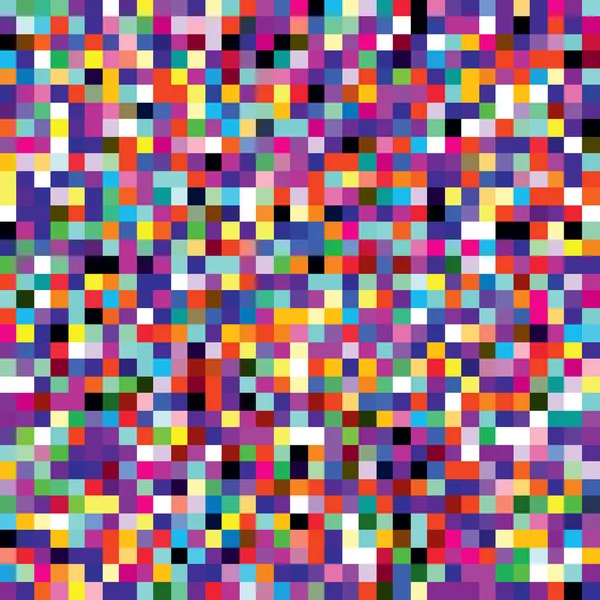 Renkli piksel mozaik pürüzsüz desen. Değişik renkte kare noktalarla tekrarlanan doku. Retro 8-bit video oyunu stili geometrik vektör arkaplanı. EPS8 içinde Vektör illüstrasyonu.