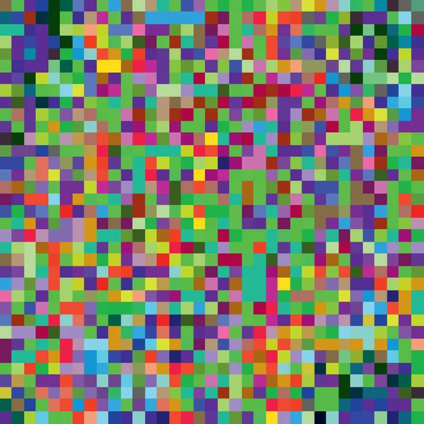 Colorido Pixel Mosaico Patrón Sin Costuras Textura Repetida Con Múltiples — Vector de stock