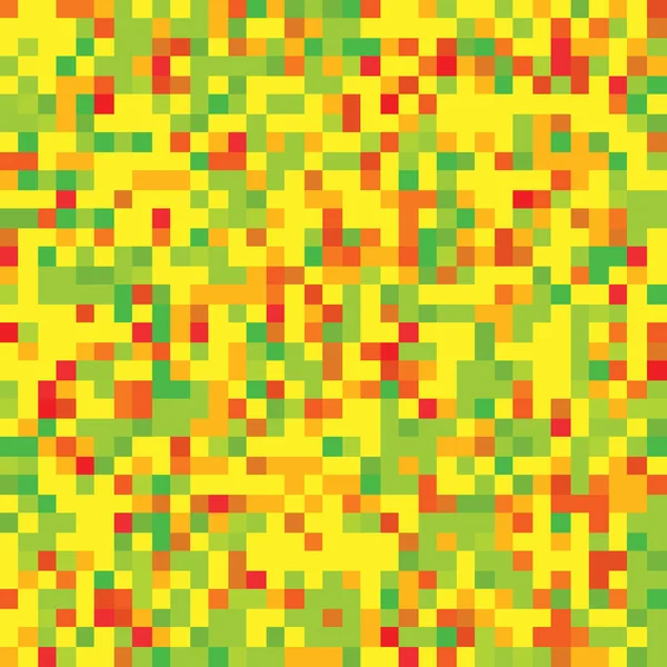 Colorido Pixel Mosaico Patrón Sin Costuras Textura Repetida Con Múltiples — Vector de stock