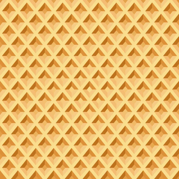 Varrat Nélküli Minta Sült Gofri Háttér Ismétlődő Textúra Stilizált Lapos — Stock Vector