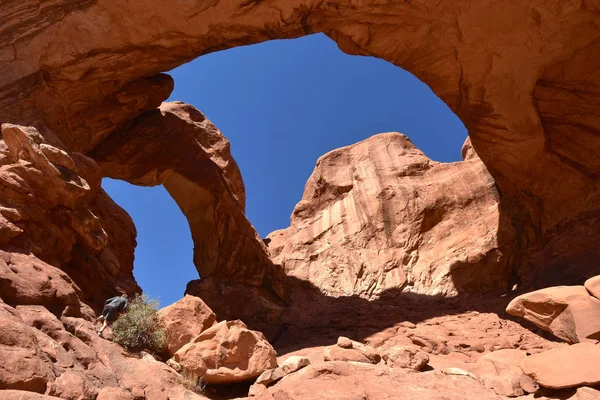 Parque Nacional Dos Arcos Utah Eua Abril 2019 — Fotografia de Stock