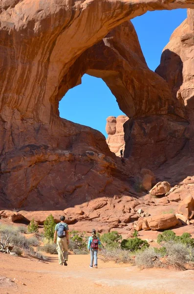Parque Nacional Dos Arcos Utah Eua Abril 2019 — Fotografia de Stock