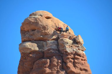 Utah, Usa 'daki Arches Ulusal Parkı 24 Nisan 2019
