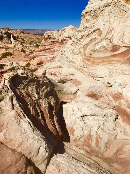White Pocket Rocky Formations Arizona Usa — стокове фото