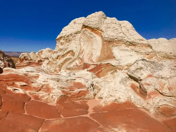 White Pocket Rocky Formations Arizona Usa — стокове фото