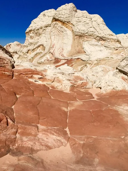 White Pocket Rocky Formations Arizona Usa — стокове фото