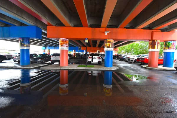 Майами Штат Флорида Сша Февраль 2020 Года Проектирование Районных Парковок — стоковое фото