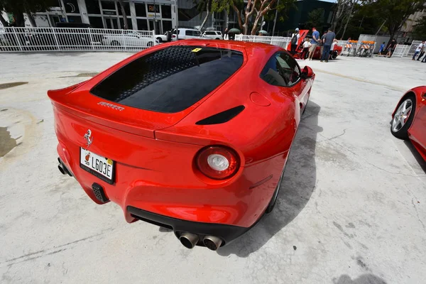 Miami Florida Febrero 2020 Ferrari Rojo Miami Concours 2020 Car — Foto de Stock