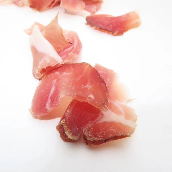 Fresh raw cut homemade smoked pork ham, — Stock Photo, Image