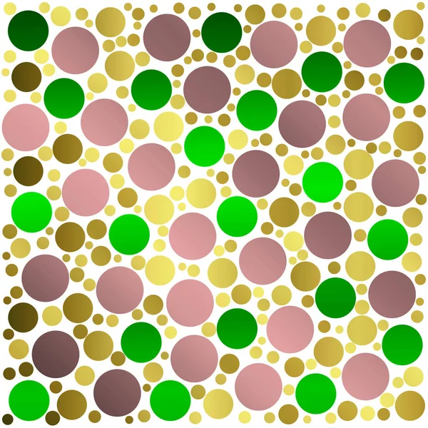 Muchas pequeñas bolas metálicas brillantes a un patrón luminoso —  Fotos de Stock