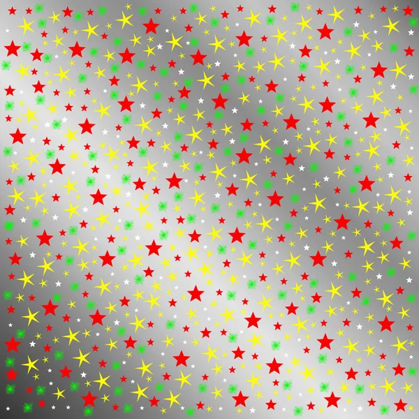 Molte Piccole Stelle Brillanti Colorate Motivo Festivo — Foto Stock