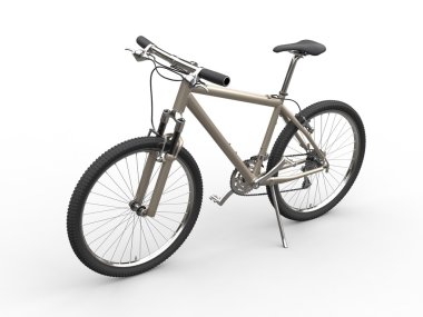 Dağ bisikleti - kum rengi - sidestand üzerinde duran