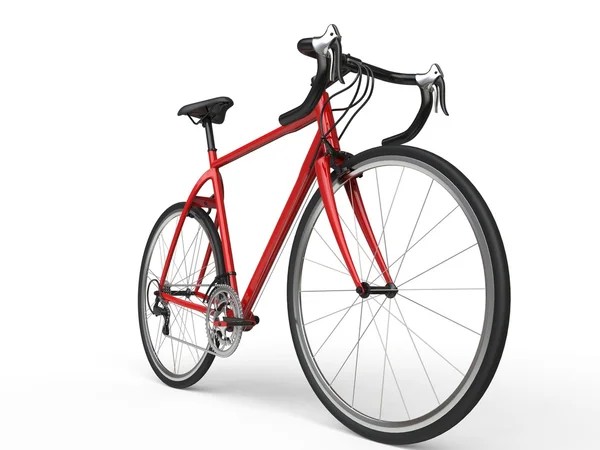 Пожежний червоний спортивний велосипед потужність постріл — стокове фото