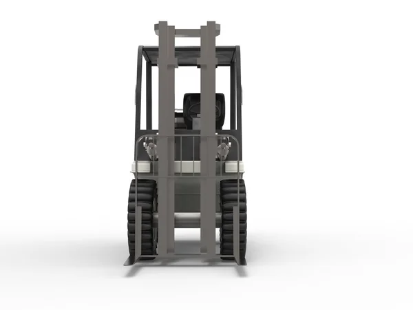 Beyaz forklift - Önden Görünüm — Stok fotoğraf