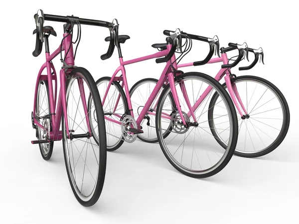 Pro bici da corsa rosa — Foto Stock