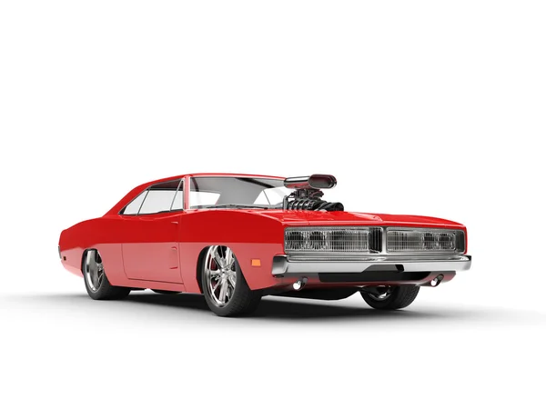 Awesome red muscle car — Stock Photo, Image