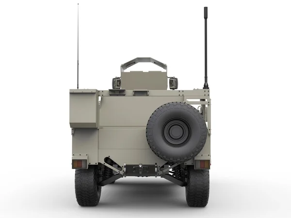 Licht tactische armor all terrain militair voertuig - achteraanzicht — Stockfoto