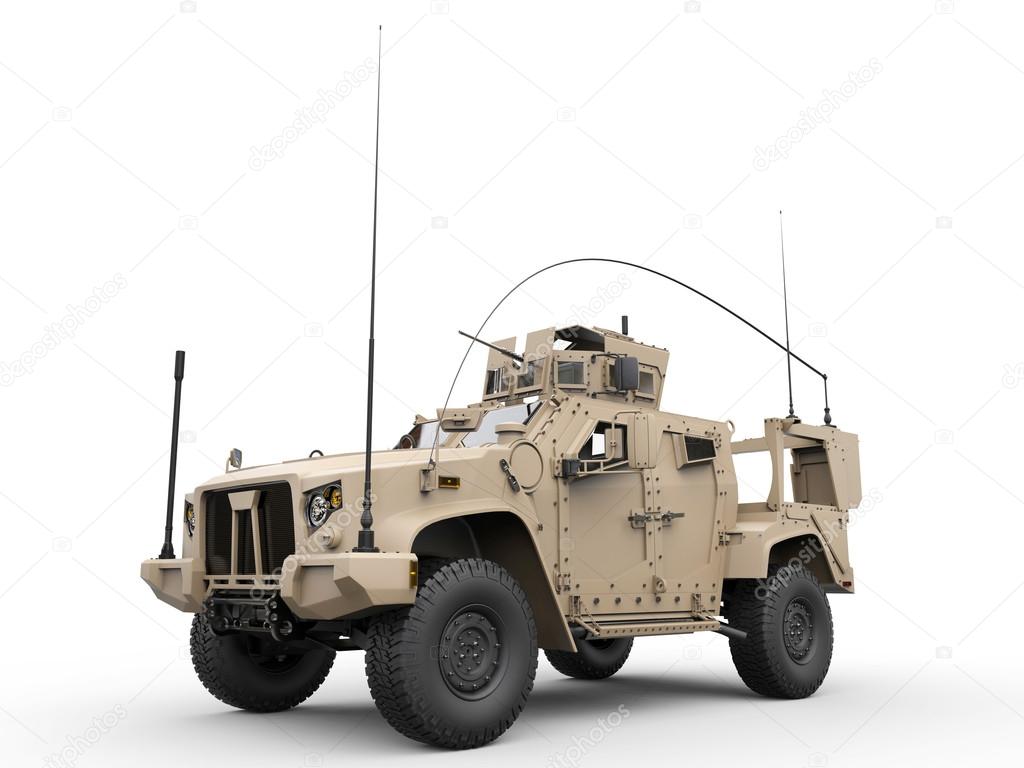 Light combat military vehicle - side view
