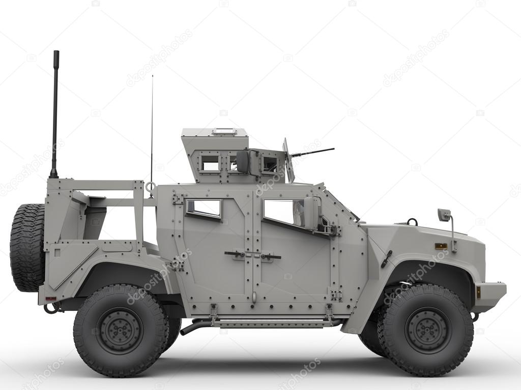 Tactical all terrain military vehicle - side view