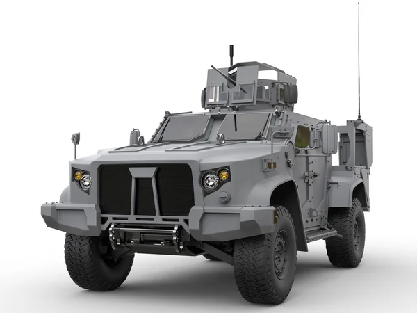 stock image Grey light armor tactical all terrain military vehicle