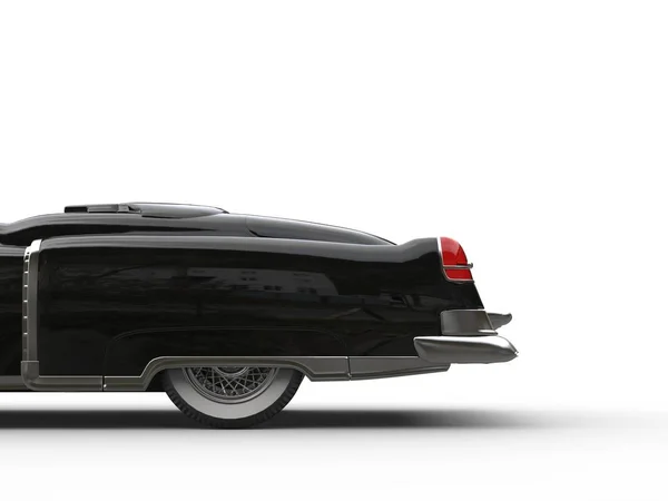 Μαύρο vintage αυτοκίνητο - Κόβουμε πίσω βολή — Φωτογραφία Αρχείου