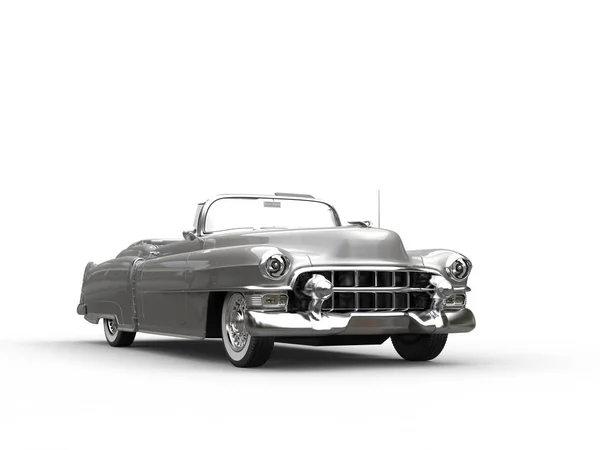 Plata vintage coche fresco - vista frontal — Foto de Stock