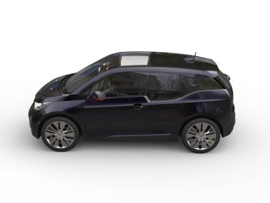 Küçük elektrikli otomobil - üst yan görünüm