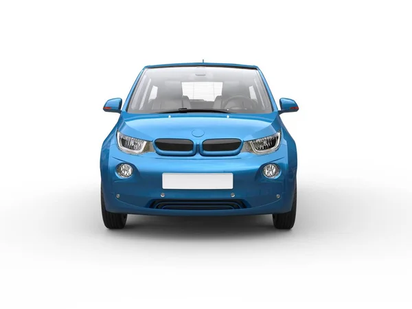 Econominc piccola auto blu — Foto Stock
