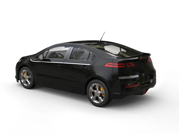Modern electric business car - black - rear side view